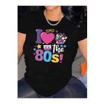 GALASHOP 80 ler büyük beden kadın tişört