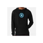 GALASHOP Arc Reactor Marvel Siyah Kapşonlu Hoddie Model 44