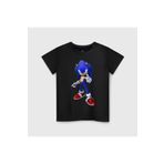 GALASHOP Kirpi Sonic 44 Çocuk Siyah Tshirt Model 2270