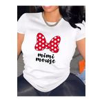 GALASHOP Unisex Kadın/Erkek Mickey Mouse Renkli Pamuk Penye T-Shirt