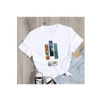 GALASHOP Van Gogh yağlıboya baskı kadın grafik t-shirt Mod84