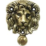 Galata Bronz Aslan Kapı Zili, Parlak Sarı/siyah