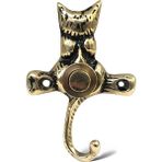 Galata Bronz Kedi Kapı Zili, Parlak Sarı/siyah