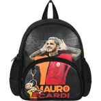 Galatasaray 2 Bölmeli Mauro Icardi Suni Deri Anaokulu Okul Sırt Çantası (25591) - Siyah