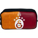 Galatasaray 5 Yıldız Tek Büyük Suni Deri Kalem Çantası - Renkli