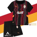 Galatasaray alatasaray Orijinal Lisanslı 24-25 Siyah 5 Yıldızlı Çocuk Forma Set