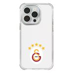 Galatasaray Apple İphone 14 Pro Uyumlu 5 Yıldız Arma Lisanslı Telefon Kılıfı