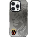 Galatasaray Apple iPhone 16 Pro Max Uyumlu 5 Yıldız Aslan Premium Lisanslı Telefon Kılıfı - Şeffaf
