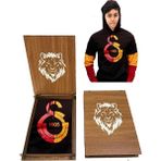 Galatasaray Armalı Renkli Lisanslı Çocuk Sweatshirt (Hediye Ahşap Kutulu) - 11 - 12 Yaş - Siyah