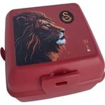 Galatasaray Aslan Desenli Beslenme Kabı 4 Bölmeli Çatal Kaşıklı Beslenme Kutusu