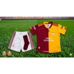 Galatasaray Çocuklar Için Profesyonel Futbol Forması - 0 - 4 Yaş - Altın - Sarı - Kırmızı