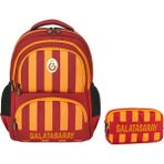 Galatasaray Erkek Çocuk Nakışlı Okul Çantası ve Kalemlik Seti (Ikili Set) - 25539 - Sarı - Kırmızı