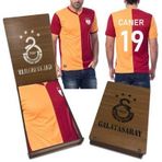 Galatasaray Fan 4 Yıldızlı Kişiye Özel Ahsap Kutulu Metin Oktay Forması