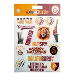 Galatasaray Fark Var Sticker Sheet Karışık Orijinal Lisanslı