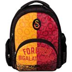 Galatasaray Forever Suni Deri Okul Sirt Cantasi 3 Bolmeli (24589)