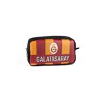 Galatasaray GS Lisanslı Logolu 2 Bölmeli Kalemlik Çok Gözlü Kalem Çantası Suni Deri Ön Yüzey