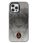 Galatasaray Iphone 12 Pro Max Uyumlu Aslan Siyah Arma Premium Telefon Kılıfı Kırmızı
