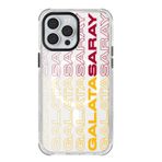 Galatasaray Iphone 13 Pro Max Uyumlu Dikey Metin Telefon Kılıfı Kırmızı