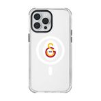 Galatasaray Iphone 13 Pro Max Uyumlu Magsafe Logo Telefon Kılıfı Şeffaf