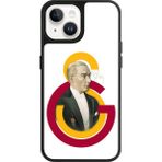 Galatasaray iPhone 13 Uyumlu Galatasaray Ata Arma Lisanslı Telefon Kılıfı - Şeffaf
