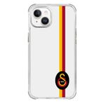 Galatasaray Iphone 13 Uyumlu Galatasaray Parçalı Detay Siyah Arma Telefon Kılıfı Kırmızı