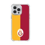 Galatasaray Iphone 14 Pro Max Uyumlu Parçalı Logo Telefon Kılıfı Kırmızı