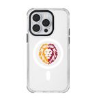 Galatasaray Iphone 14 Pro Uyumlu Galatasaray Parçalı Aslan Magsafe Telefon Kılıfı Kırmızı