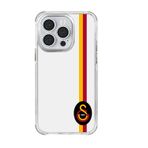Galatasaray Iphone 14 Pro Uyumlu Galatasaray Parçalı Detay Arma Telefon Kılıfı Kırmızı