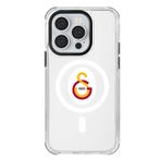 Galatasaray Iphone 14 Pro Uyumlu Magsafe Logo Telefon Kılıfı Şeffaf