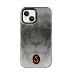 Galatasaray Iphone 14 Uyumlu Galatasaray Aslan Siyah Arma Premium Telefon Kılıfı Kırmızı