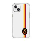 Galatasaray Iphone 14 Uyumlu Galatasaray Parçalı Detay Siyah Arma Telefon Kılıfı Kırmızı