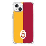 Galatasaray Iphone 14 Uyumlu Galatasaray Parçalı Logo Telefon Kılıfı Sarı