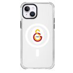 Galatasaray Iphone 14 Uyumlu Magsafe Logo Telefon Kılıfı Şeffaf