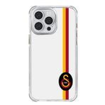 Galatasaray Iphone 15 Pro Max Uyumlu Parçalı Detay Siyah Arma Telefon Kılıfı Kırmızı