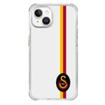 Galatasaray Iphone 15 Pro Uyumlu Parçalı Detay Siyah Arma Telefon Kılıfı Kırmızı
