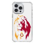 Galatasaray Iphone 15 Pro Uyumlu Sarıyla Kırmızı Aslan Telefon Kılıfı Kırmızı