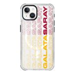 Galatasaray Iphone 15 Uyumlu Dikey Metin Telefon Kılıfı Kırmızı