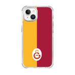 Galatasaray Iphone 15 Uyumlu Galatasaray Parçalı Logo Telefon Kılıfı Kırmızı
