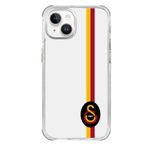 Galatasaray Iphone 15 Uyumlu Parçalı Detay Siyah Arma Telefon Kılıfı Kırmızı