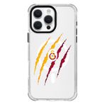 Galatasaray Iphone 16 Pro Max Uyumlu Aslan Pençe Magsafe Telefon Kılıfı Kırmızı