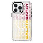 Galatasaray Iphone 16 Pro Max Uyumlu Dikey Metin Telefon Kılıfı Kırmızı