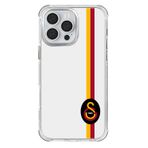 Galatasaray Iphone 16 Pro Max Uyumlu Parçalı Detay Siyah Arma Telefon Kılıfı Kırmızı