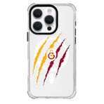 Galatasaray Iphone 16 Pro Uyumlu Aslan Pençe Magsafe Telefon Kılıfı Kırmızı
