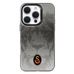 Galatasaray Iphone 16 Pro Uyumlu Aslan Siyah Arma Premium Telefon Kılıfı Kırmızı