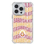 Galatasaray Iphone 16 Pro Uyumlu Bayrak Metin Telefon Kılıfı Kırmızı