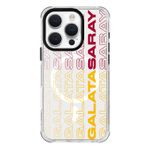 Galatasaray Iphone 16 Pro Uyumlu Dikey Metin Telefon Kılıfı Kırmızı