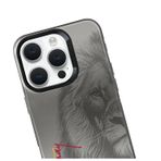 Galatasaray Iphone 16 Pro Uyumlu Premium Aslan Telefon Kılıfı Gri