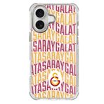 Galatasaray Iphone 16 Uyumlu Bayrak Metin Telefon Kılıfı Kırmızı