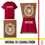 Galatasaray Lisanslı 2026 Şampiyonluk Dominasyon Kırmızı Tişört 26 Şampiyonluk Kutulu - 3XL