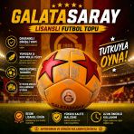 Galatasaray Lisanslı Futbol Topu No:5 430 Gr Dayanıklı Dikişli Profesyonel Top